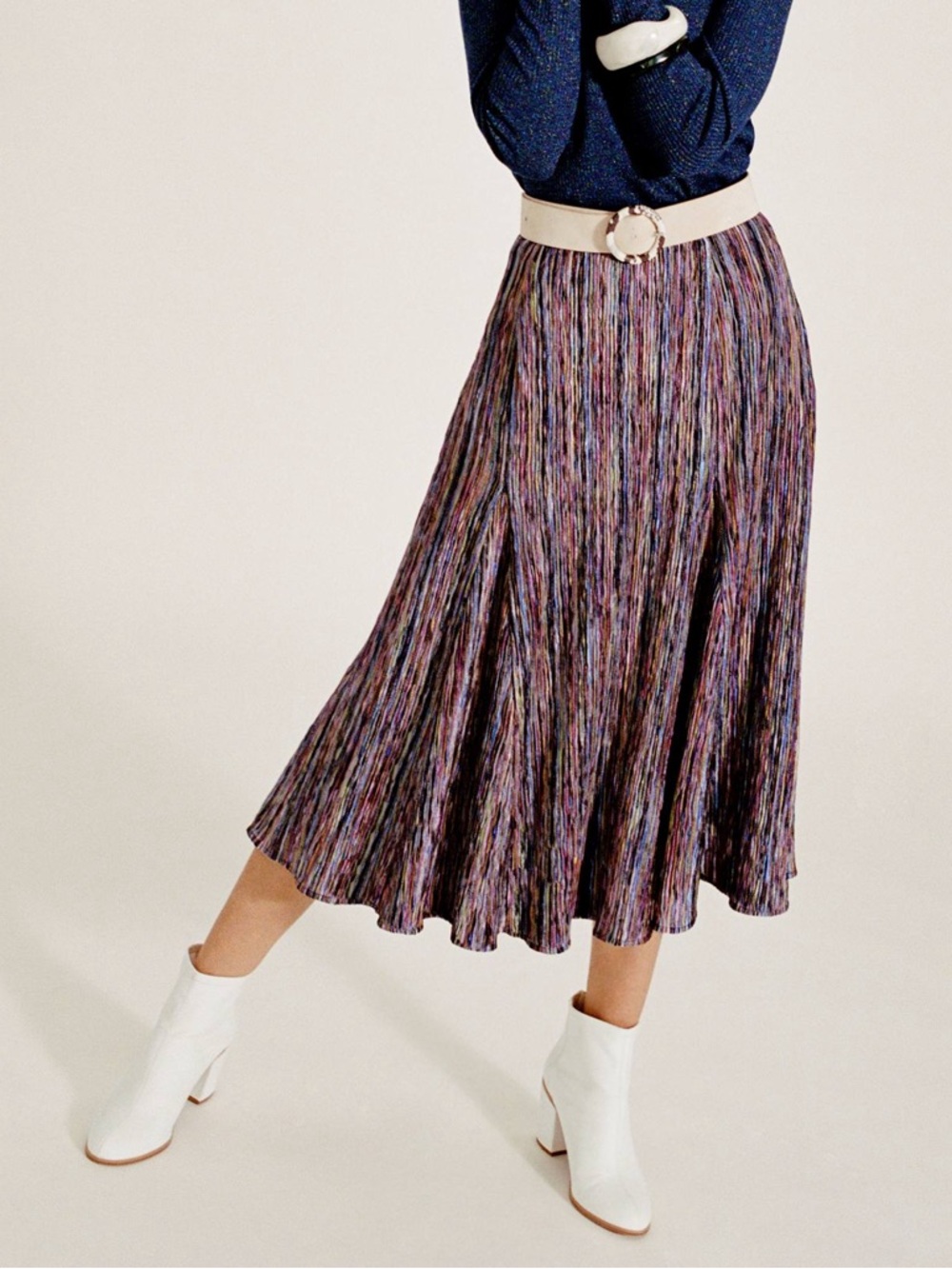 Anthropologie Maeve Freya Colorful Midi Skirt Size M